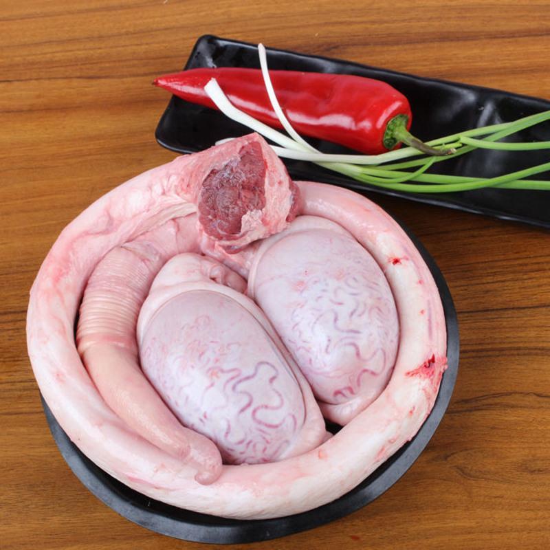 赛卡伊顺丰保密发货牛肉清真新鲜牛鞭整只全套牛三宝特大男用牛蛋豪华