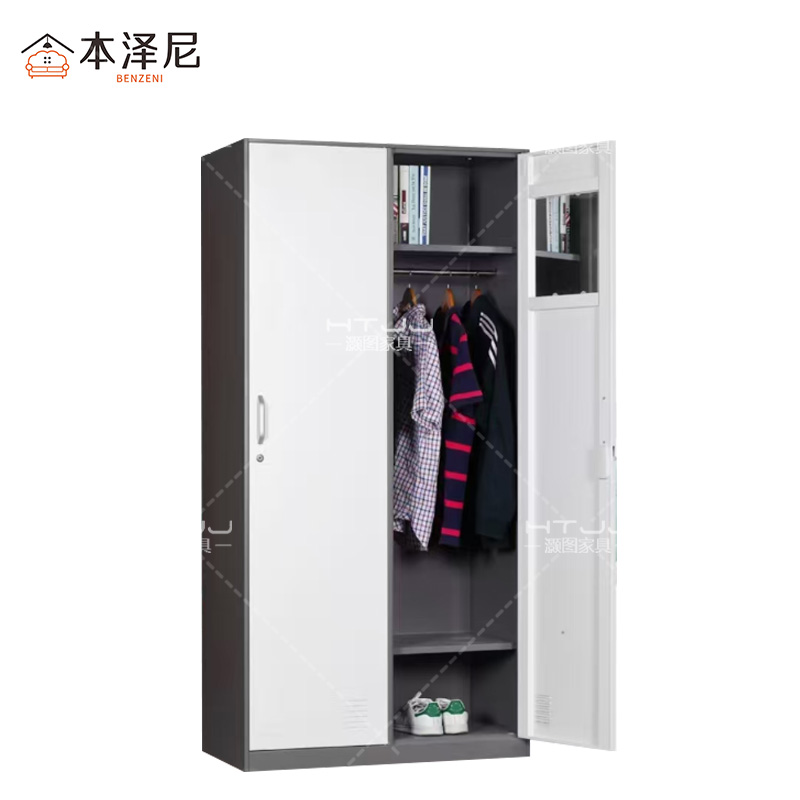 本泽尼 两门衣柜 钢制更衣柜 HTZ-PS8559 900*500*1850mm 组高清大图