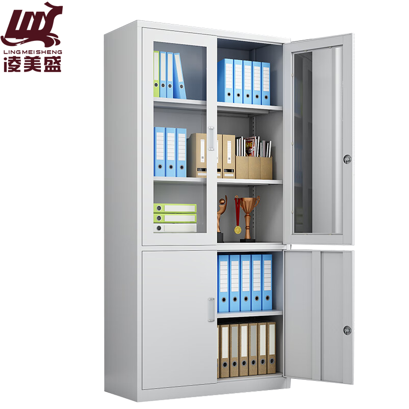 凌美盛 文件柜办公柜钢制铁皮柜大器械文件柜LM-507/个高清大图