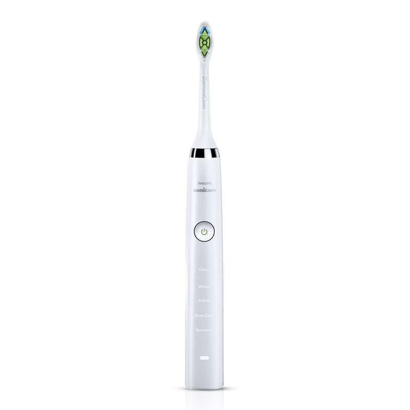 飞利浦(Philips) 电动牙刷HX9322 钻石亮白型 充电式成人声波震动31000次/分钟 魅力浅白钻