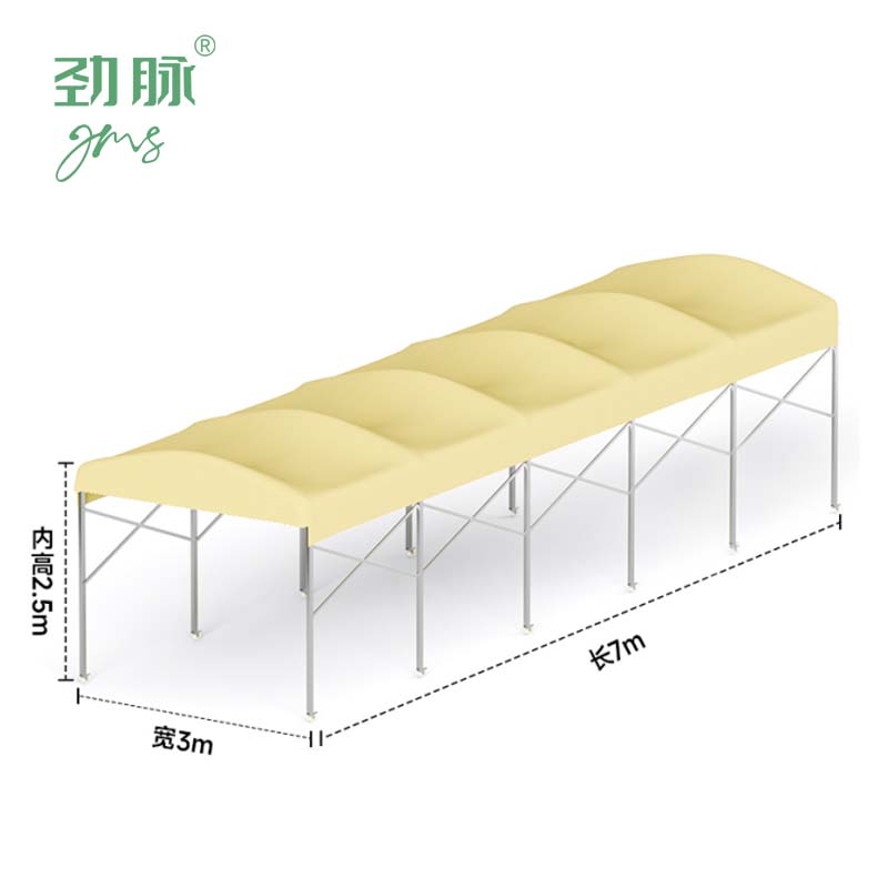 劲脉 伸缩帐篷 7*3*2.5M 顶高清大图