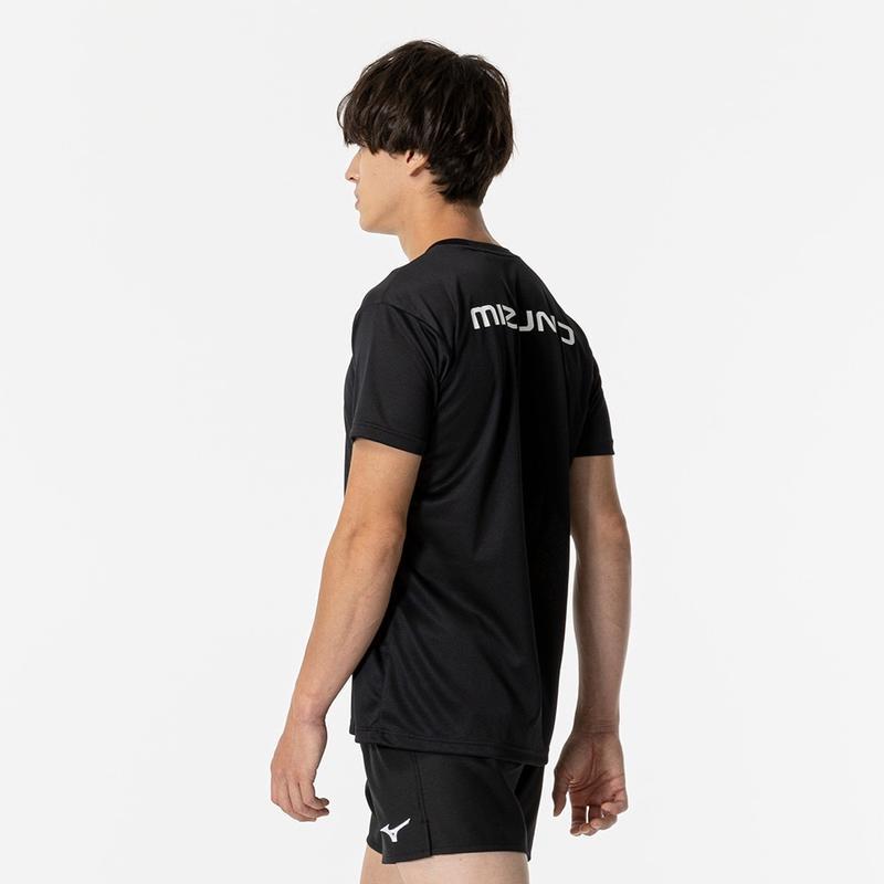 Mizuno男款运动透气排汗Basic半袖 volley排球T恤