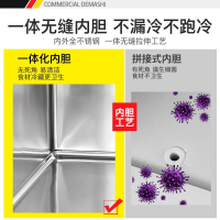 德玛仕 冷藏展示柜冰箱冷藏柜保鲜柜商用立式冰柜玻璃厨房水果蔬菜饮料柜三开门超市 水果蔬菜冷藏柜(900L大容量)