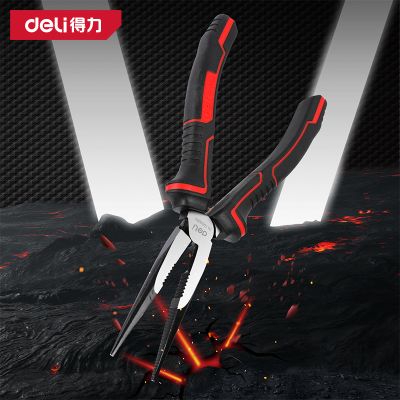 得力 工业级日式省力尖嘴钳 8寸高寿命 DL100208G 1把