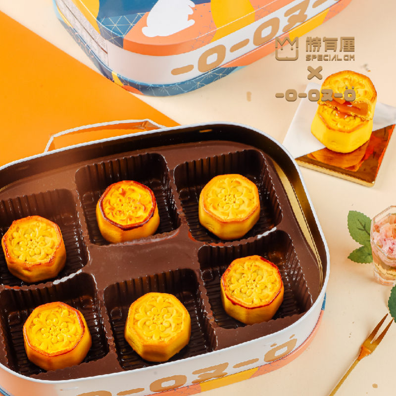 特有厘广式奶黄流心月饼流心奶黄月饼360g