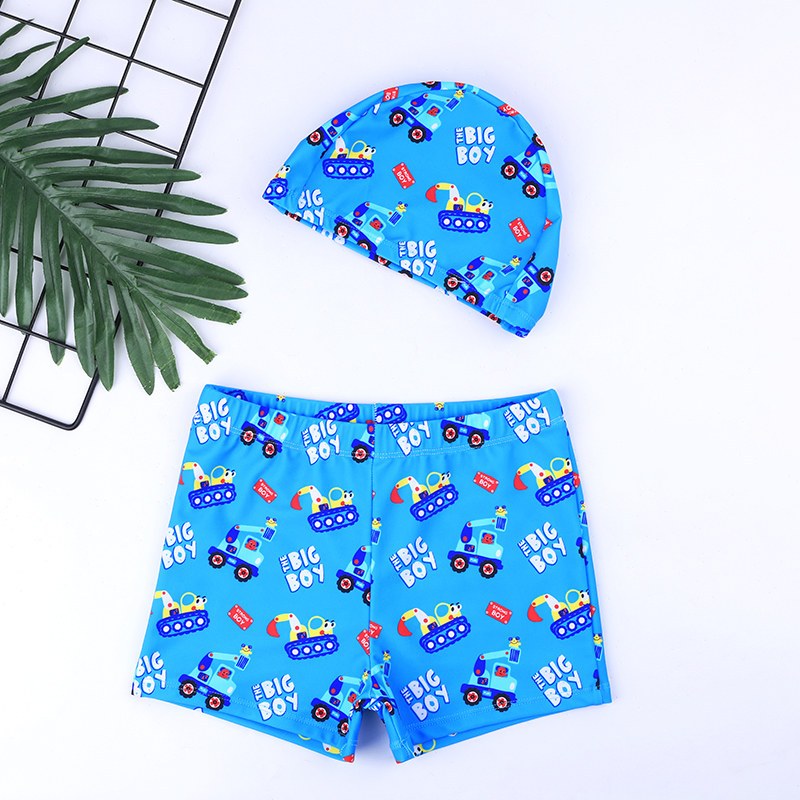 儿童泳裤套装男童平角泳衣宝宝可爱泳衣中大小童新款洋气游泳短裤