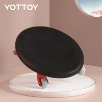 YOTTOY 腹肌滑盘专业静音万向健腹轮家用健身滑行盘收腹核心力量运动器材四轮腹肌盘 QT23HA02 黑色