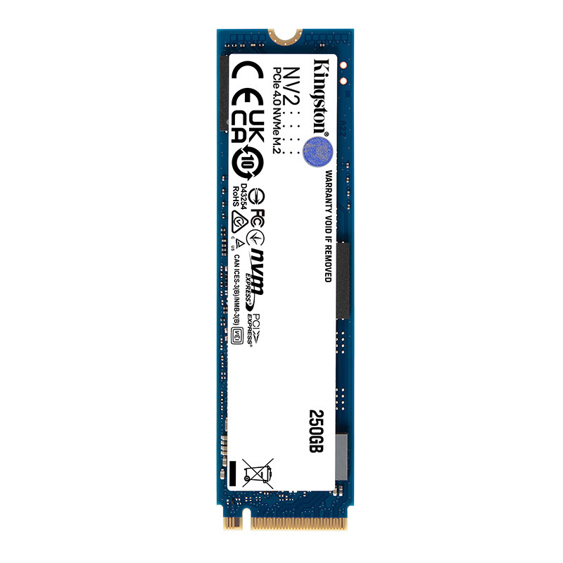 金士顿(Kingston) 250G SSD固态硬盘 M.2接口(NVMe协议) NV2系列PCIe 4.0兼容PCIe 3.0