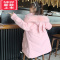 可莉允儿童羽绒棉服中长款2022新款女童洋气冬季加厚棉衣女大童棉袄外套