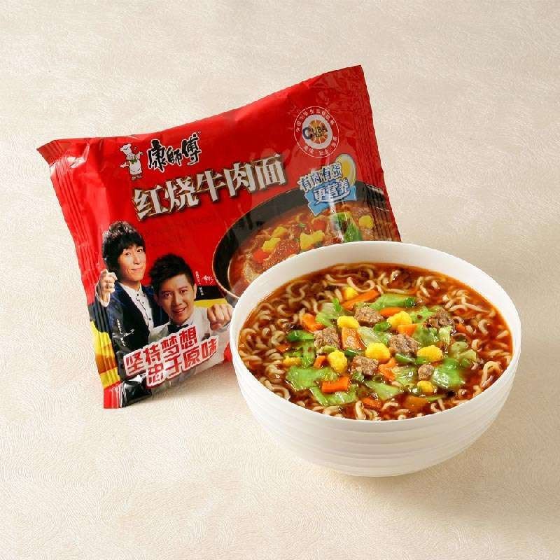 康师傅经典红烧牛肉五包入103g*5