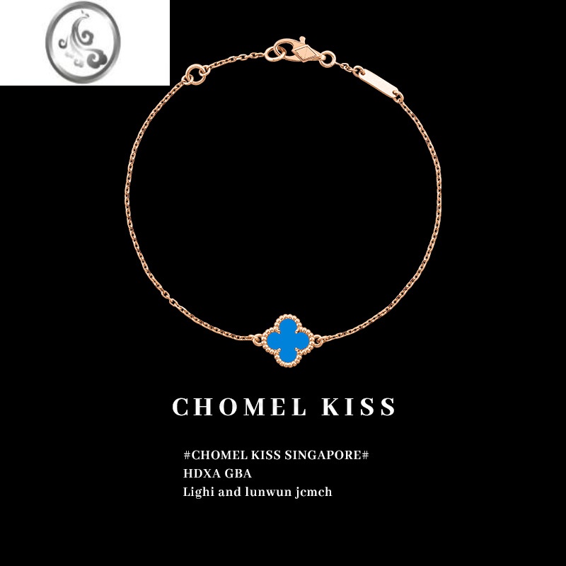 JiMi经典！单花红玛瑙手链女夏玫瑰金色ins小众手饰618大促省钱攻略 蓝玛瑙单花手链玫瑰金+精美首饰盒