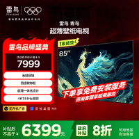雷鸟 85英寸青鸟壁纸电视 家电国家补贴 无缝贴墙 一体化超薄机身 一级能效电视机85S585C Slim
