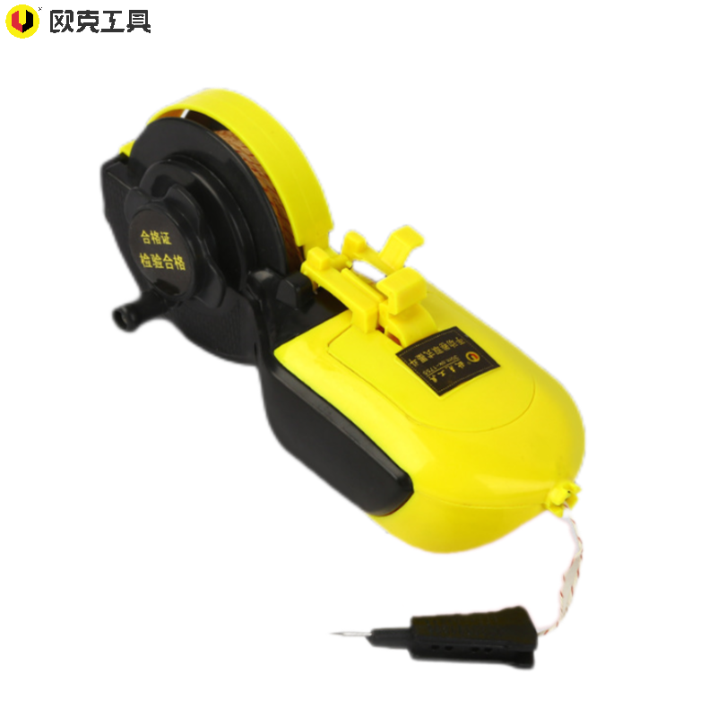 欧克 Ouke手动卷取式墨斗 塑料木工画线器 回弹仪手动划线器墨斗 手动卷取式墨斗30m OK-1755高清大图