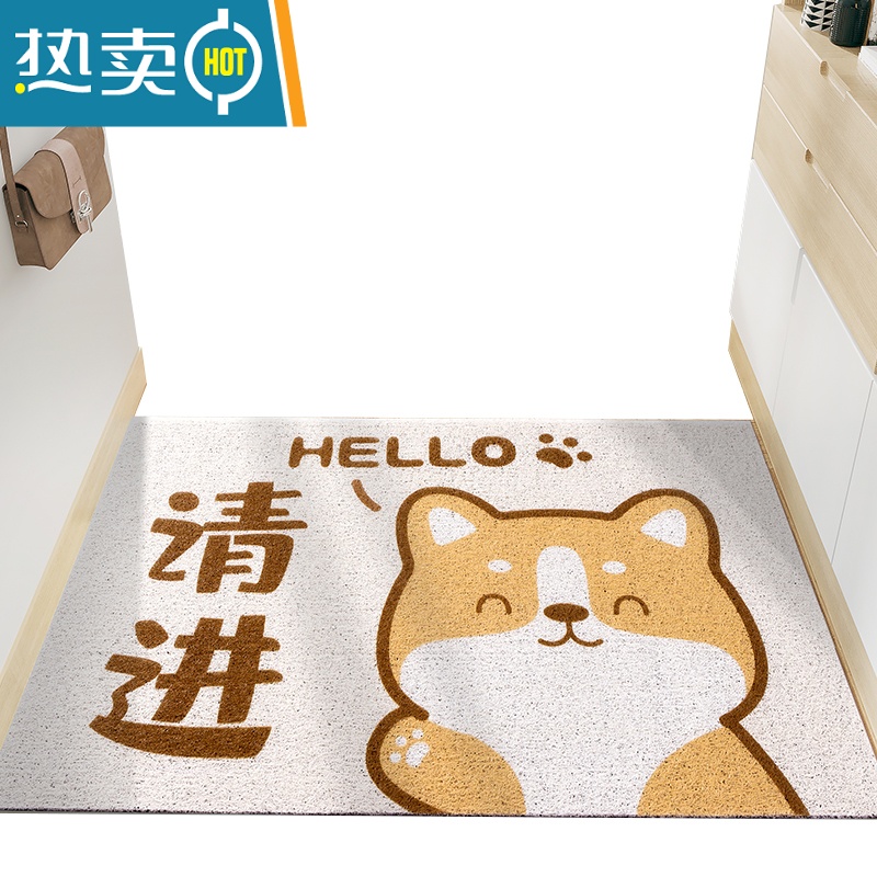 敬平脚垫门垫进门家用进户门地毯垫卡通室外防滑垫玄关垫子入户门地垫高清大图