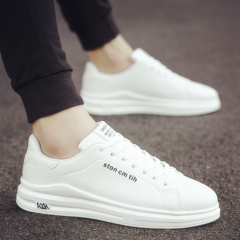 述雅2021新款春季网红小白鞋男生休闲板鞋白鞋百搭潮鞋韩版潮流男鞋子