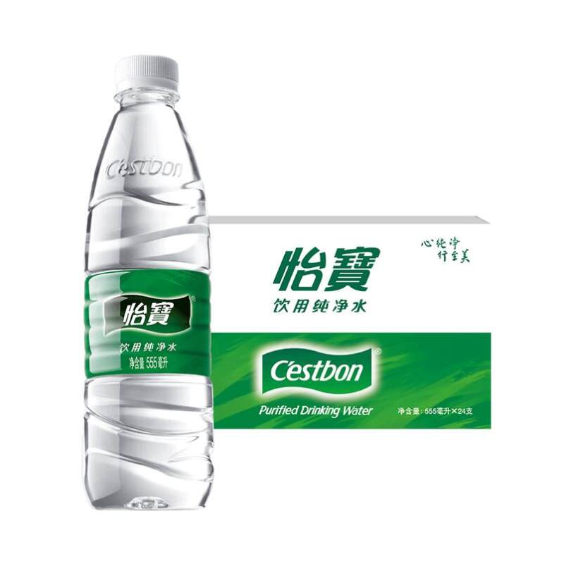 怡宝包装饮用水 555ml*24瓶 多规格可选 大瓶瓶装饮用 苏宁宜品