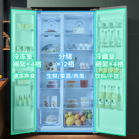 西屋冰箱BCD-WF540M500冰川灰