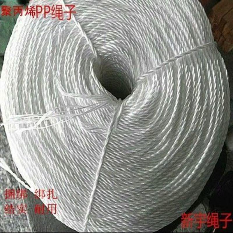 2毫米白色亚麻绳200米 亚麻扁丝绳尼龙绳子耐磨捆绑绳聚丙烯打包货车拉绑货绳专用绑车绳