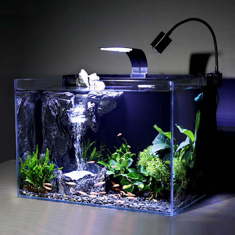 鱼缸生态水族箱时尚创意自循环流水免换水家用客厅中型桌面图片