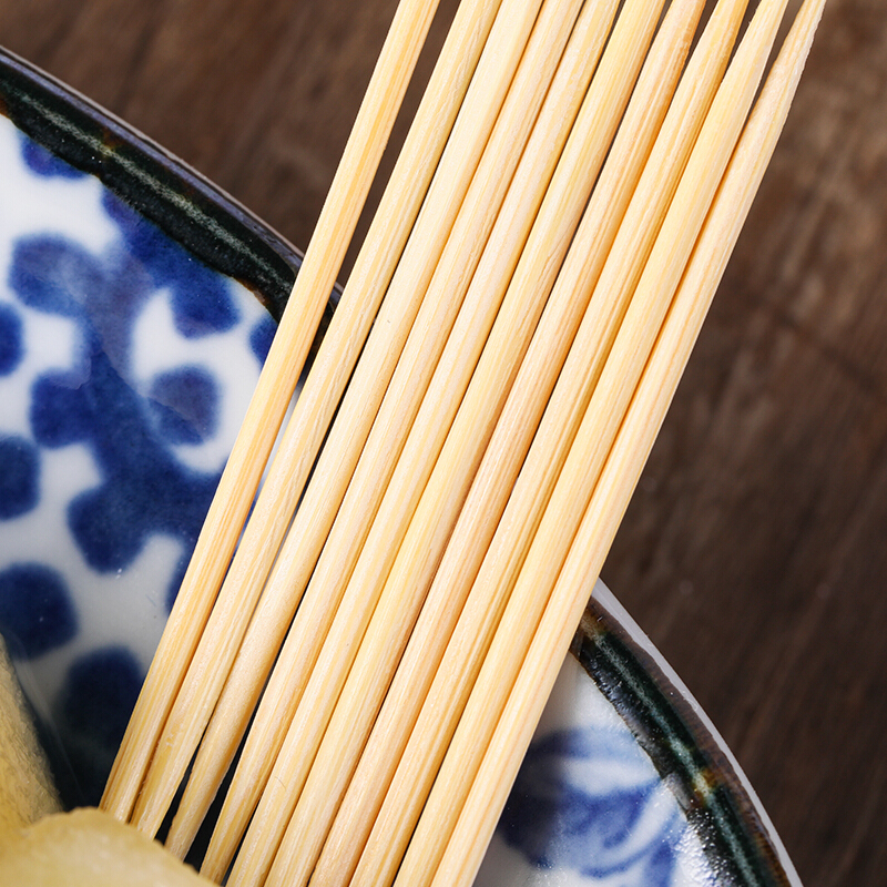唐宗筷 袋装家用竹牙签 水果叉子 一次性便携环保袋3000支装 C1902