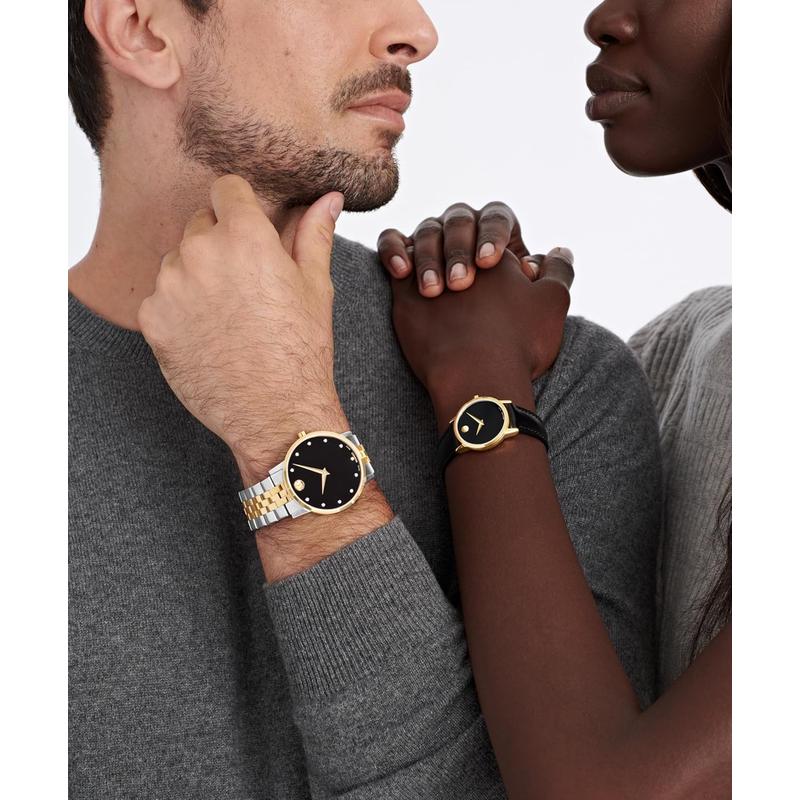 Movado女士石英防水商务简约经典瑞士工艺mm女士礼物手表高清大图