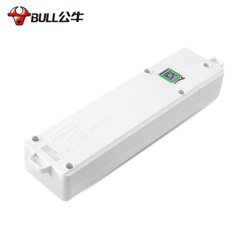 BULL公牛 GN-407W 接线板插排插线板拖线板插板四位带开关无线插座