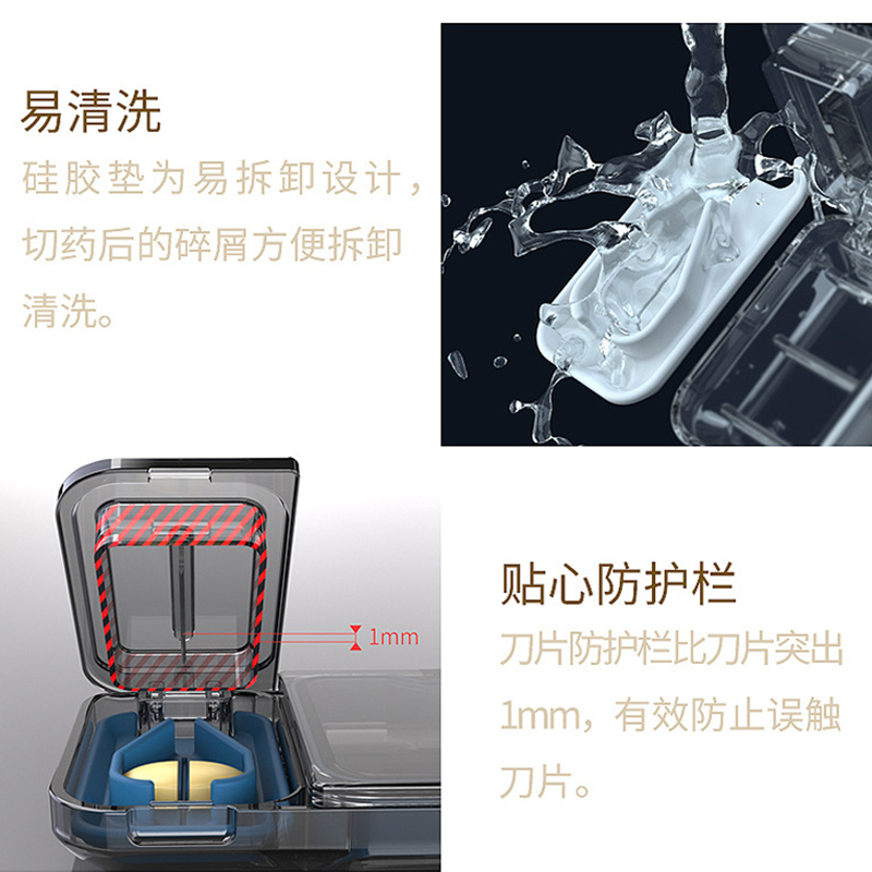 美帮汇便携药盒大容量分装随身可切割密封小号迷你防潮智能整理药盒高清大图