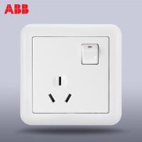 【ABB官方旗舰店】ABB开关插座面板ABB开关插座德静 一位/16A三孔空调带开关AJ228