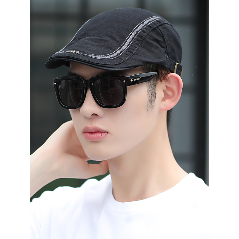 盛世尼曼帽子男士春夏季鸭舌帽出游贝雷帽男时尚潮休闲百搭夏天前进帽