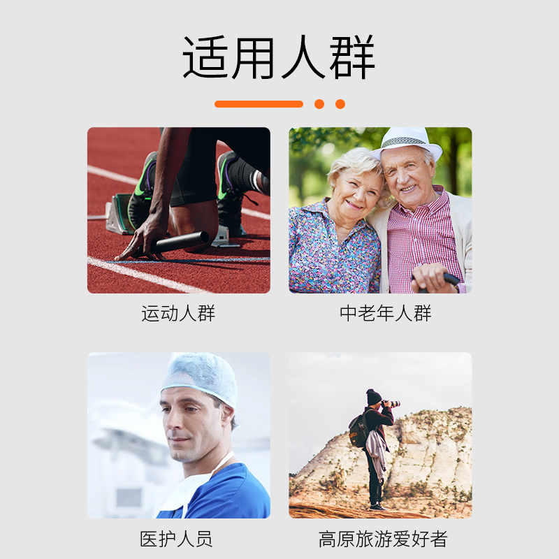 Kopal 血氧仪指夹式血氧饱和度监测仪指尖脉搏心率心跳监测家用医用级血氧计 基本款