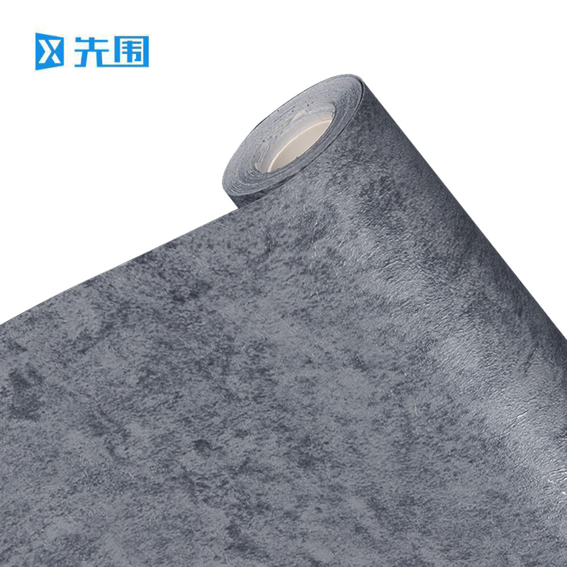 先围 壁纸 PVC自粘深水泥 卷高清大图