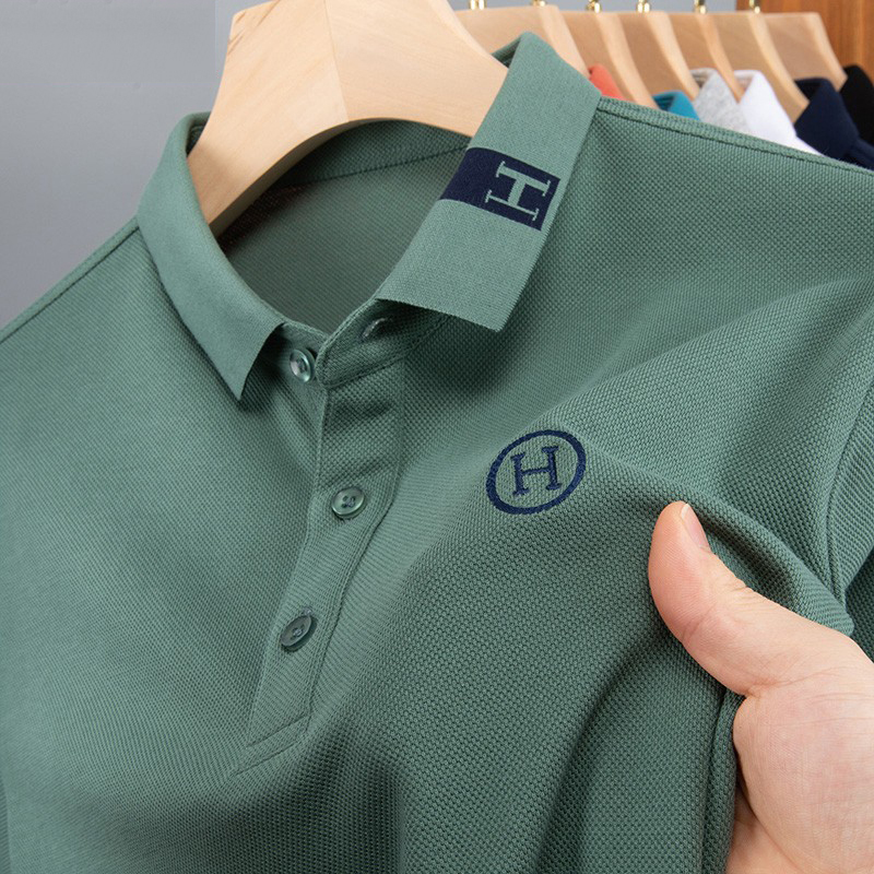 恒源祥夏季男士短袖T恤翻领高端刺绣纯棉POLO衫男宽松休闲上衣潮