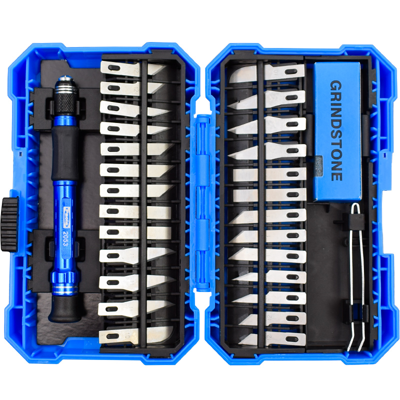 【苏宁自营】保拉（Paola）工具 29件多用途专业雕刻刀套装 木工橡皮章雕刻手动工具组套 2053高清大图