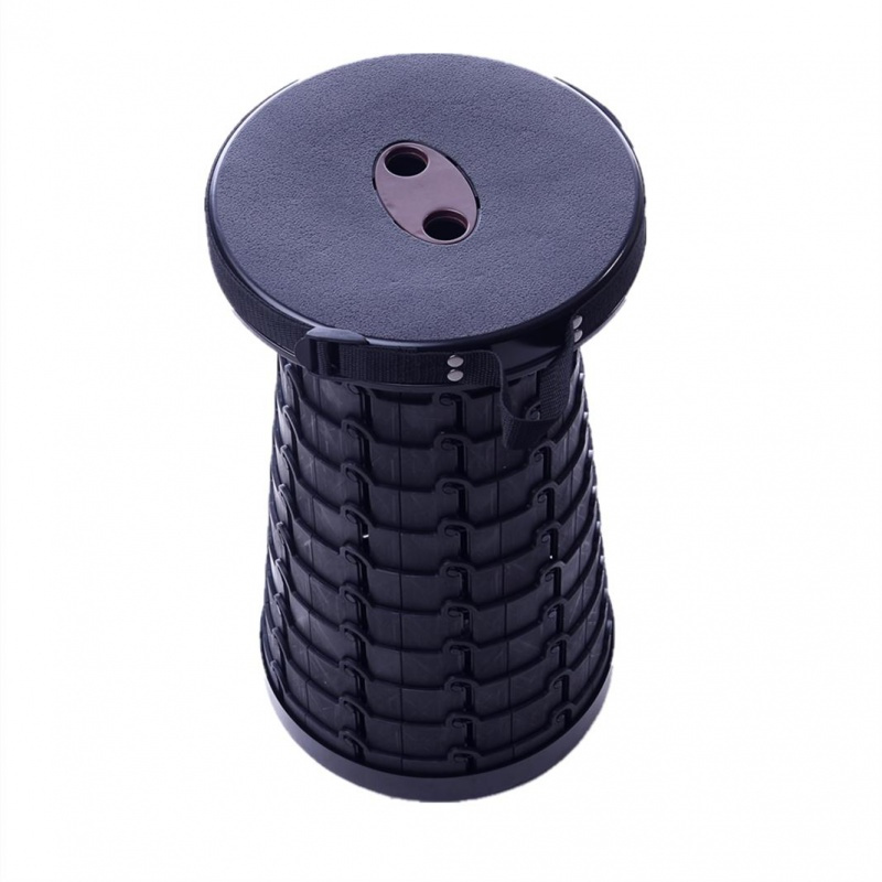 寻木匠便携式伸缩凳子收纳凳可折叠登山圆形塑料凳椅凳户外网红抖音