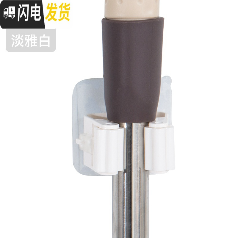 三维工匠挂钩强力无痕免打孔粘钩壁挂粘胶贴墙壁承重厨房挂勾无痕粘贴后 淡雅白[三个装]