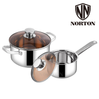 诺顿(NORTON)战釜_全能套装4HZF002汤锅20CM+奶锅16CM 套装