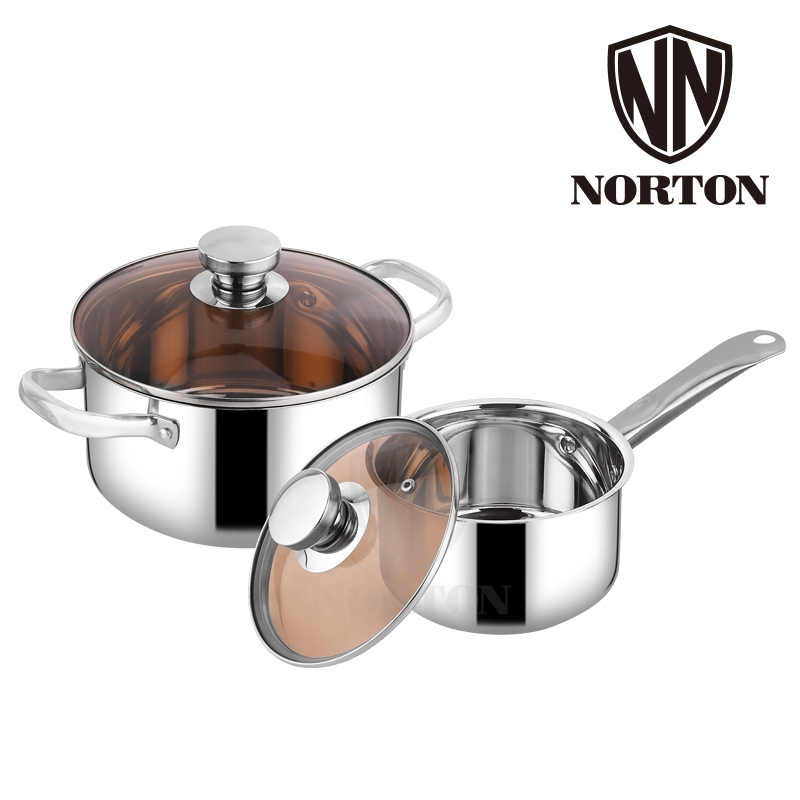 诺顿(NORTON)战釜_全能套装4HZF002汤锅20CM+奶锅16CM 套装