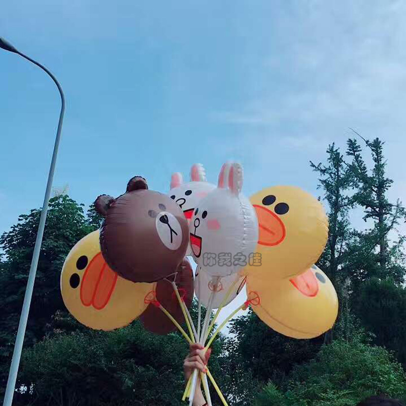 家柏饰(CORATED)儿童生日微商地推小礼品打击棒手持气球棒生日布置气球高清大图