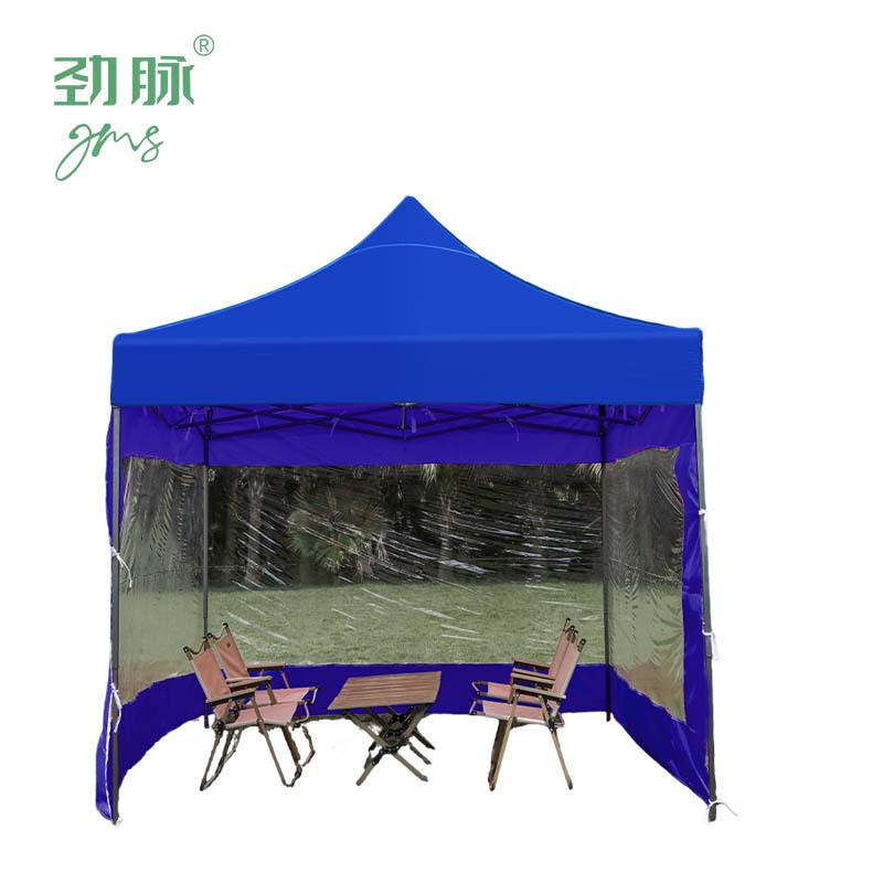 劲脉 三面透明围挡帐篷 蓝色-3*6*3M 顶高清大图