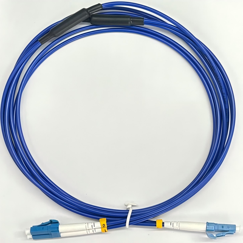 赛欧诺 蓝色铠装双芯尾纤LC-LC 1米 根高清大图