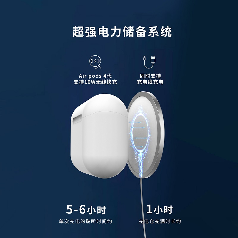 适用iPhoen 7 8Plus X 11 12 13 Pro 无线蓝牙耳机 苹果Air Pro 4代 蓝牙耳机