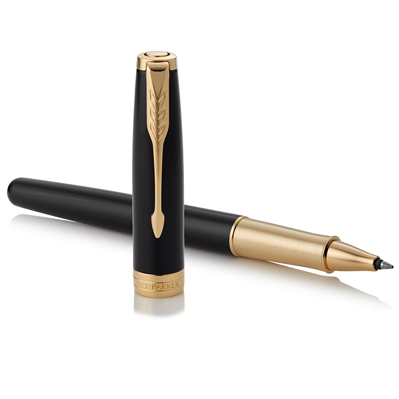派克(PARKER)新品卓尔纯黑丽雅金夹宝珠笔