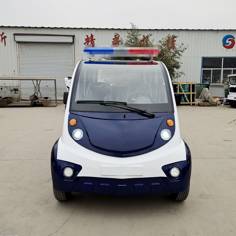 德武军恒 电动巡逻车 三排8座全封闭治安巡查车4000瓦+60v100ah*5只铅酸电池刹车助力