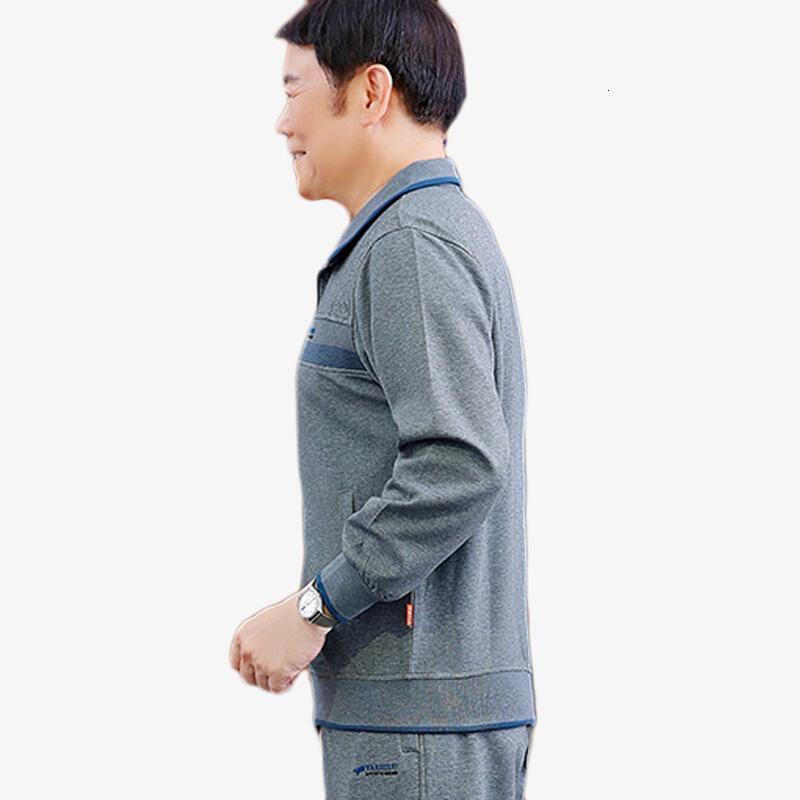 冬季男士卫衣运动装爸爸运动套装中年男子休闲商务衣