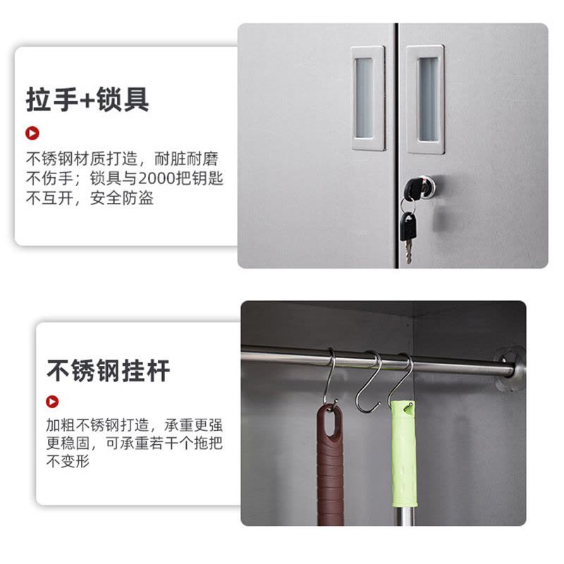 圣德列 G1不锈钢清洁柜 1000*400*1800/台图片