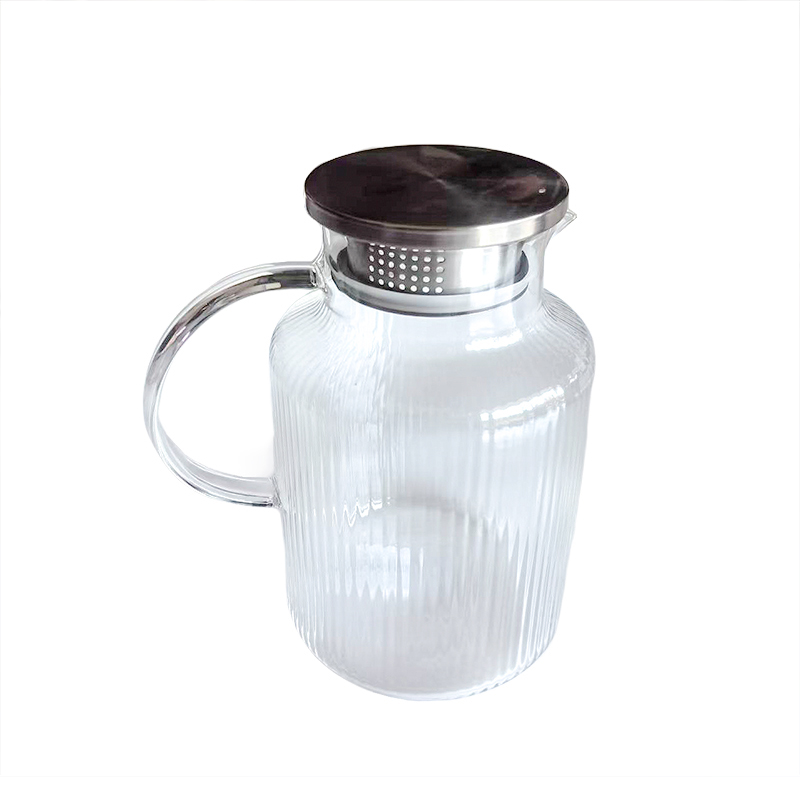 兰雅昀 轻奢竖条纹玻璃冷水壶 1600ml 个高清大图