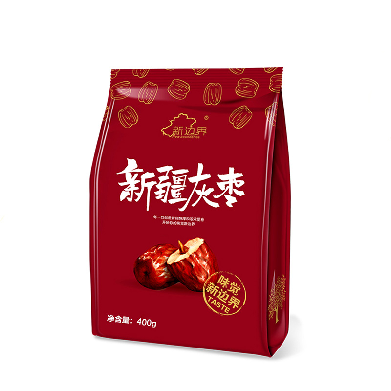 新边界 休闲零食 蜜饯果干 枣子灰枣 新疆特产红枣400g/袋