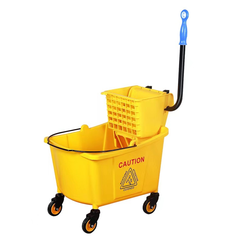 德力彩 拖把挤水桶 榨水车 32升 个高清大图