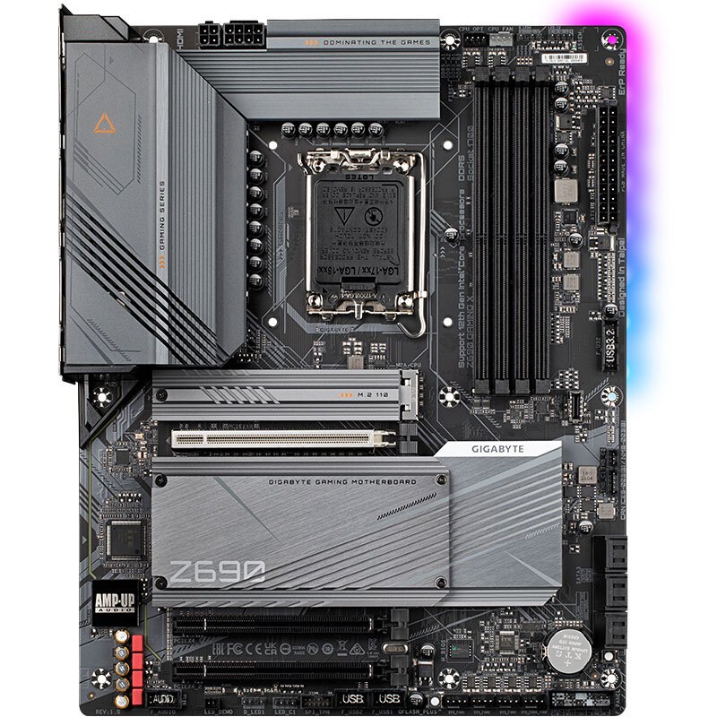 技嘉 魔鹰 Z690 GAMING X主板 支持 DDR5内存/CPU 12900K/12700K