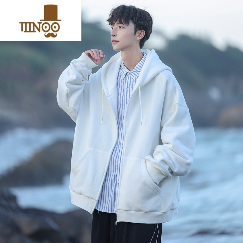 YANXU外套男2023新款潮牌美式棒球服青少年宽松休闲夹克开衫卫衣高清大图